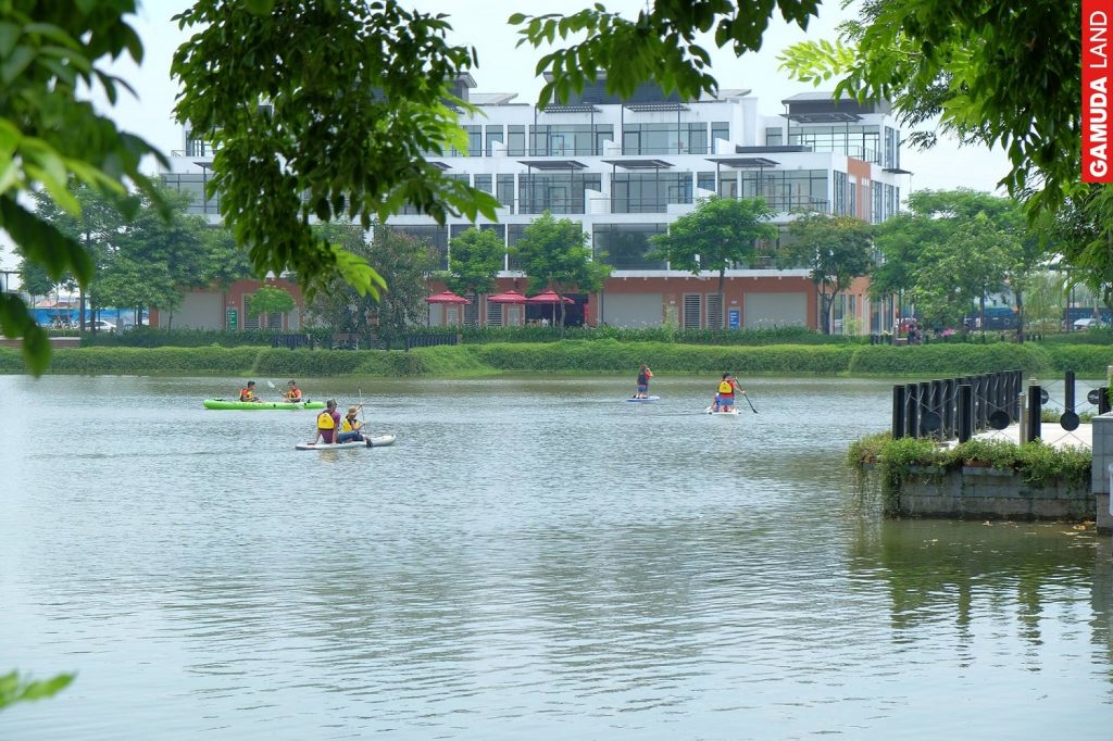 bơi thuyền tại leparc gamuda
