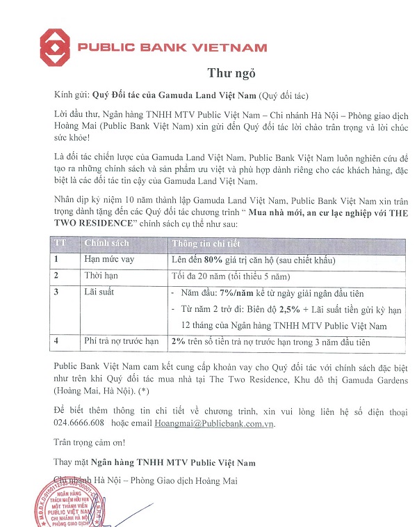 Ngân hàng cho vay The Two