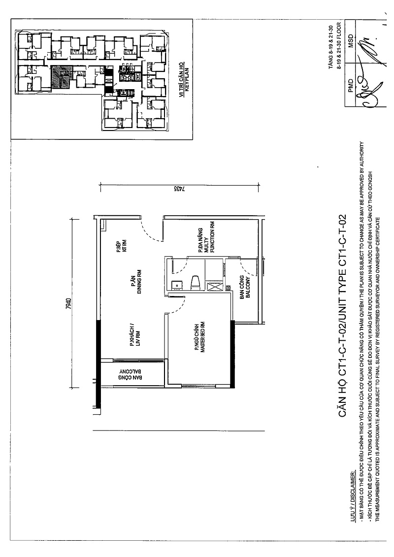 Thiết kế căn 02 tòa C the Zen Residence