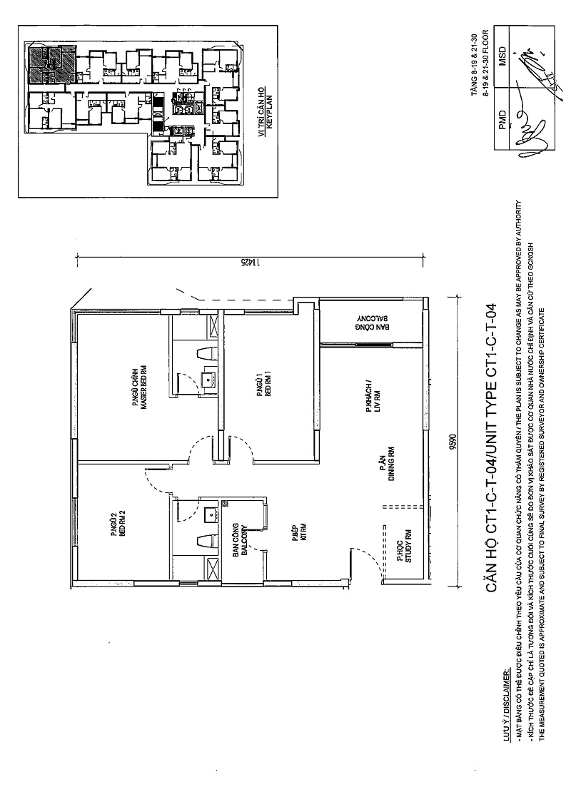 Thiết kế căn 04 tòa C