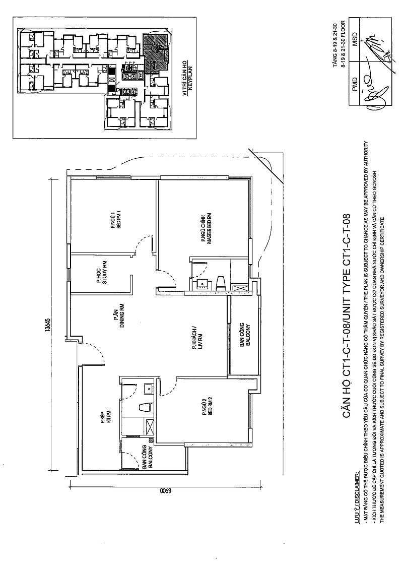 Thiết kế căn 08 tòa C