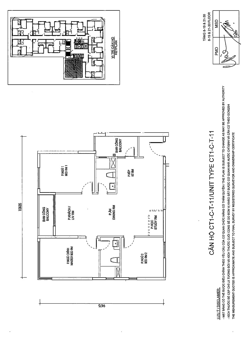 Thiết kế căn 11 tòa C