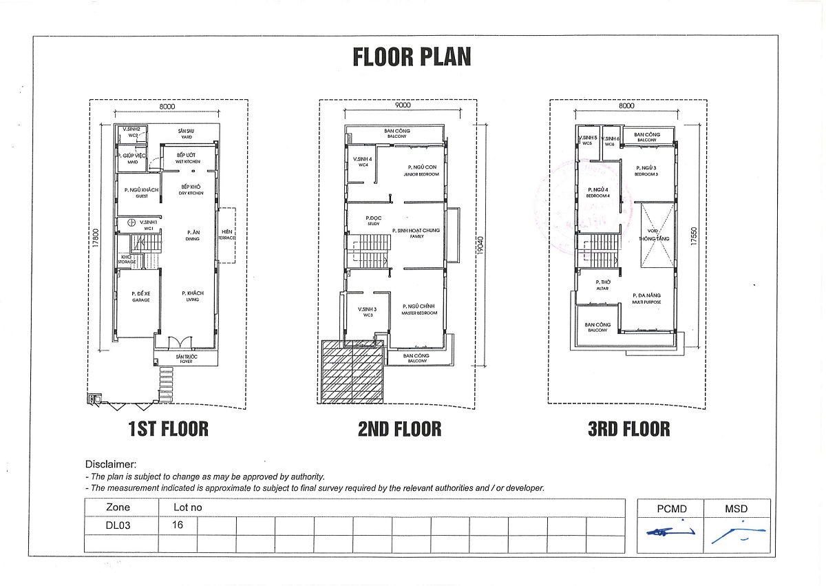 Thiết kế căn 16 biệt thự đơn lập