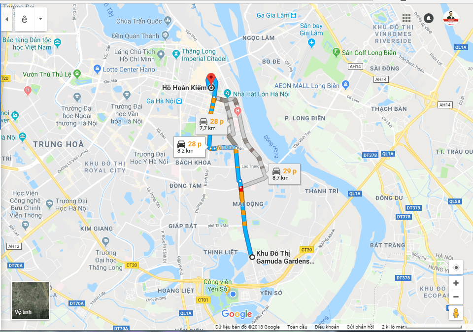 Gamuda Gardens cách Hồ Hoàn Kiếm
