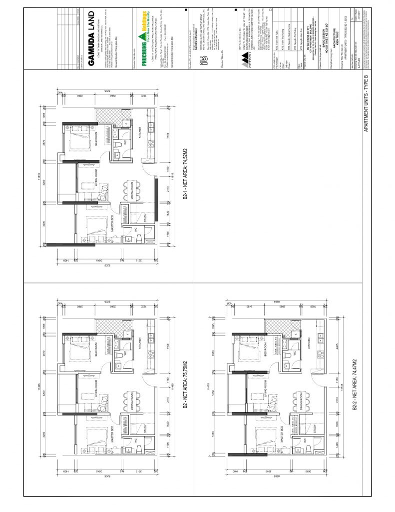 bản vẽ cad căn B2-2