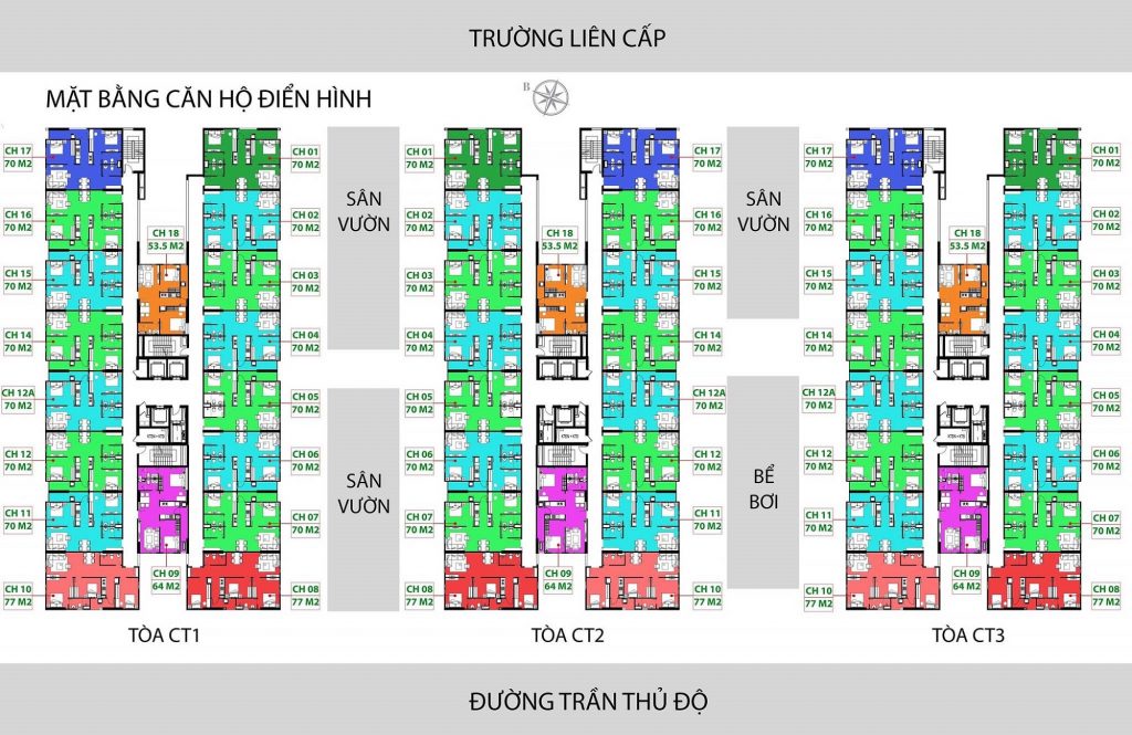 Mặt bằng nhà ở xã hội Iec thanht trì