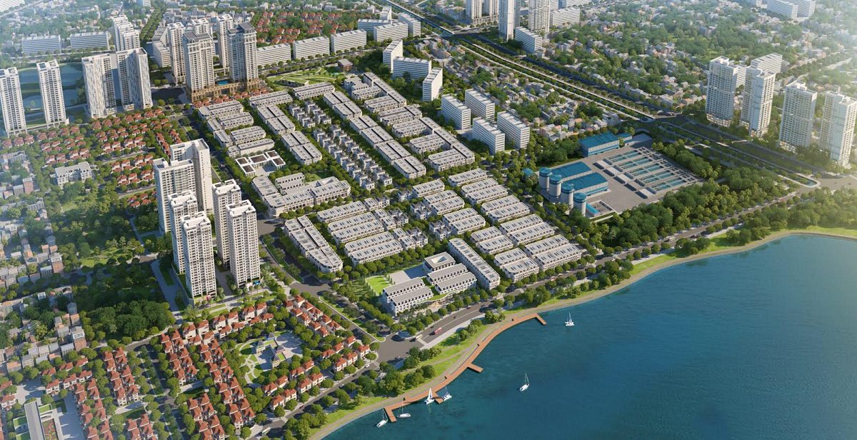 Phối cảnh liền kề louis city hoàng mai