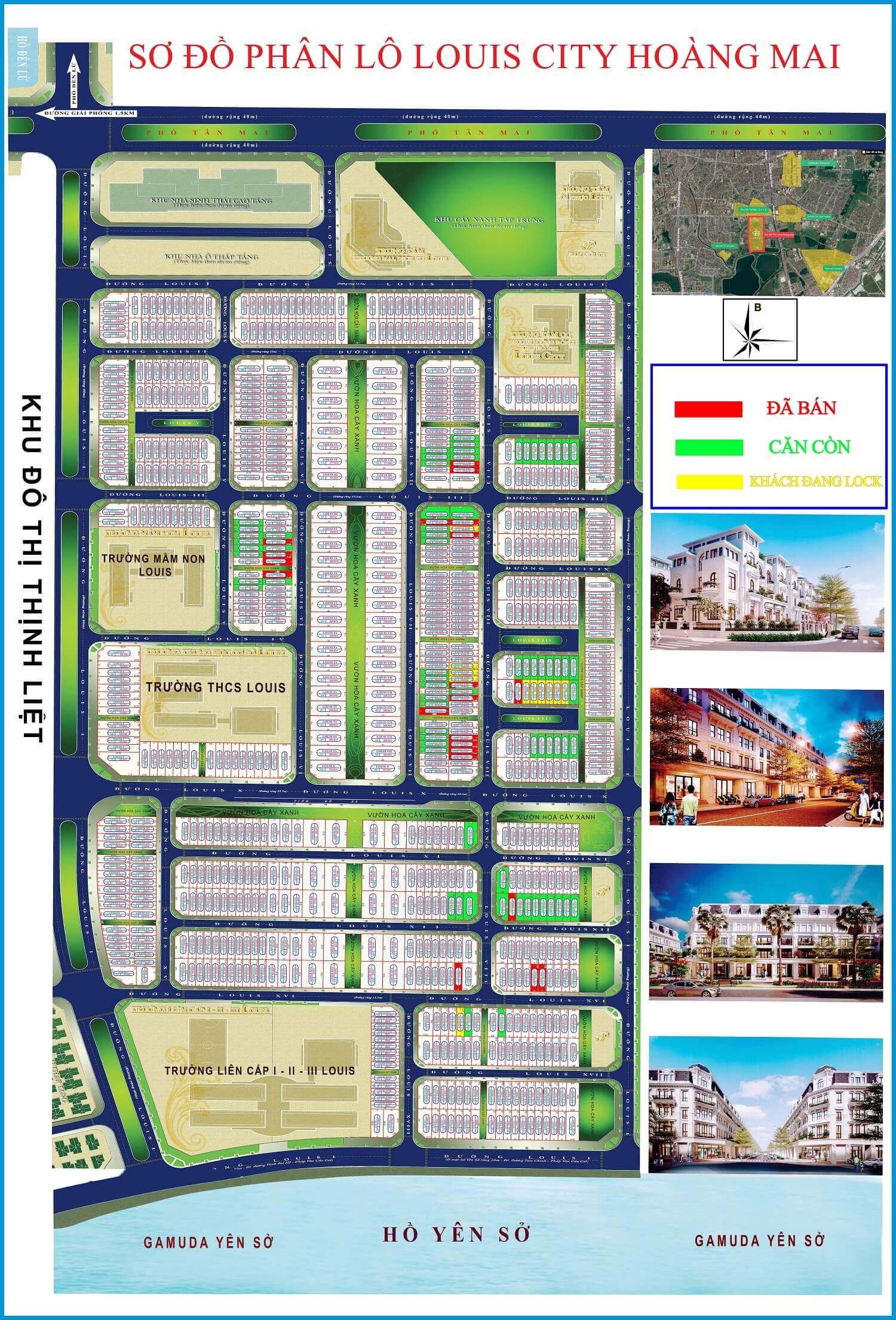 chuyển nhượng biệt thự Louis City Hoàng mai