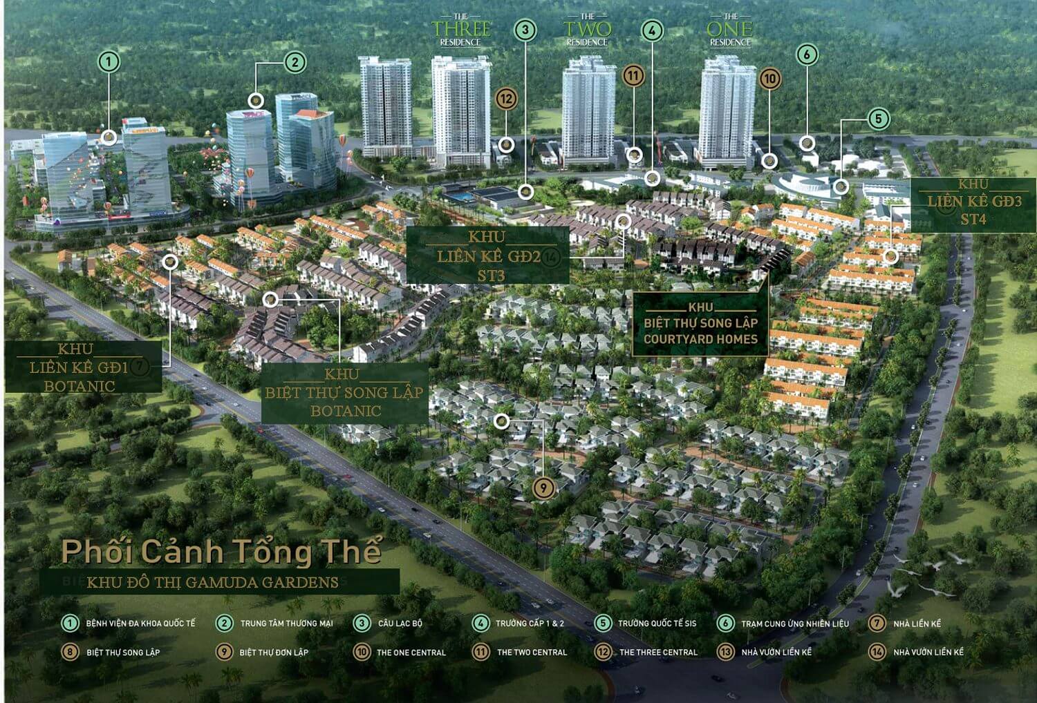 So sánh Gamuda Gardens và Louis City Hoàng Mai