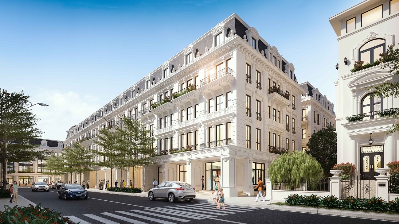 giá bán shophouse louis city hoàng mai