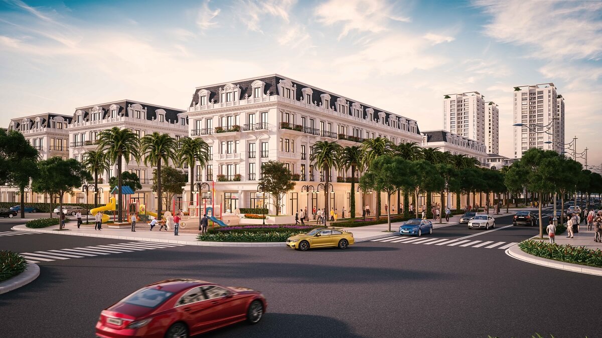 hình ảnh nhà liền kề louis hoàng mai