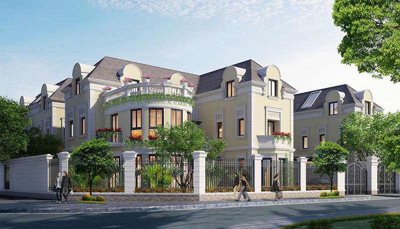 biệt thự đơn lập An Lạc Green Symphony mẫu