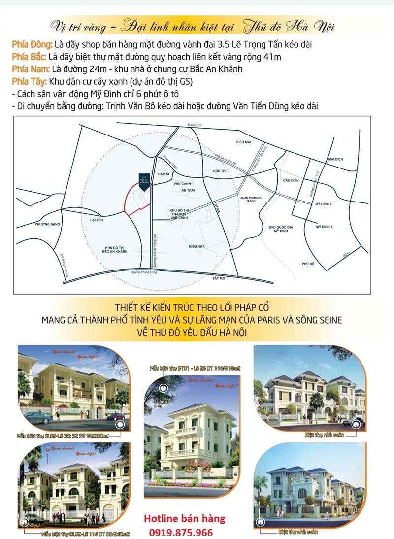 Kết nối vùng của Khu biệt thự vườn cam vân canh