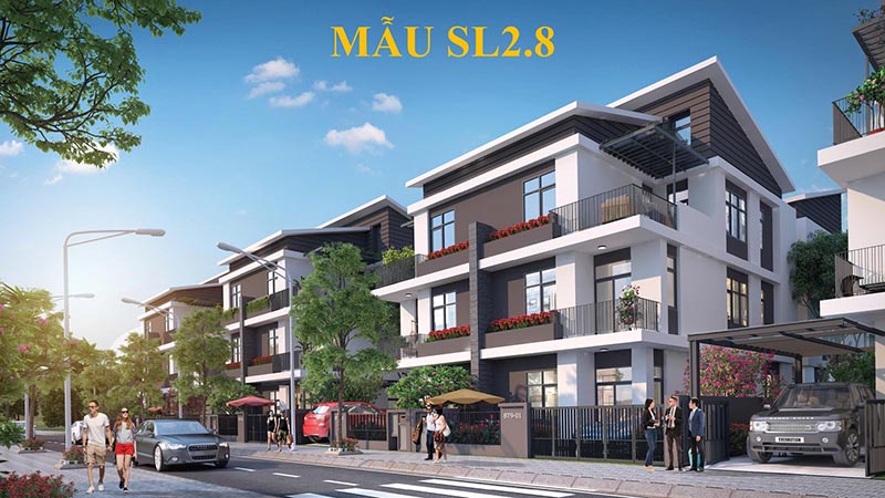 Mẫu biệt thự song lập bản đồ liên kết vùng Hà Đô Charm Villa