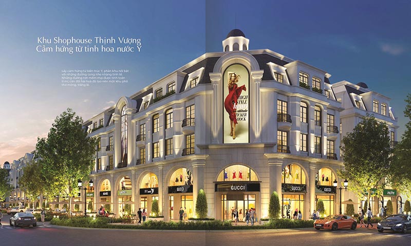 Mẫu nhà shophouse dự án Hinode Royal Park