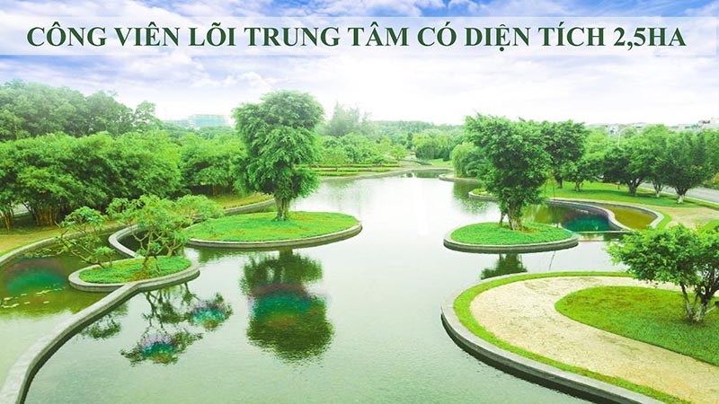 công viên trung tâm bản đồ liên kết vùng Hà Đô Charm Villa