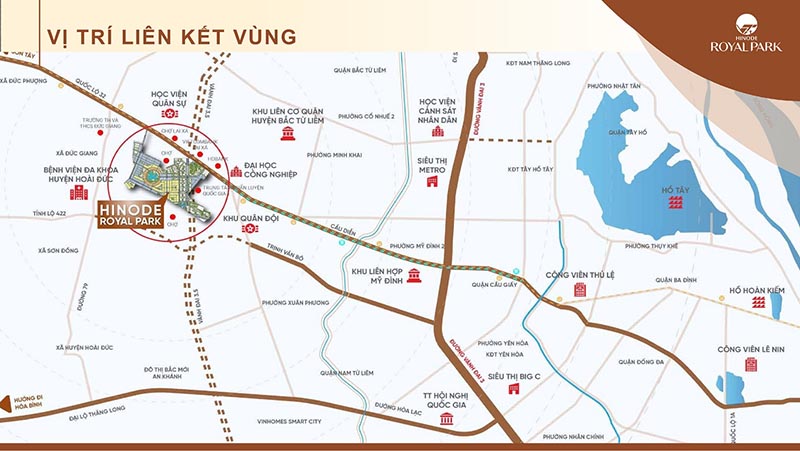 vị trí dự án Hinode Royal Park