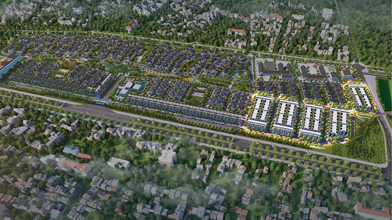 vị trí liền kề bản đồ liên kết vùng Hà Đô Charm Villa
