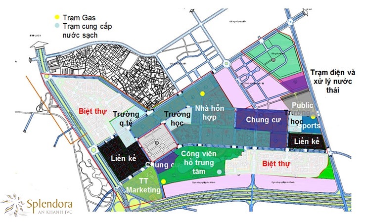 mặt bằng tổng thể Splendora
