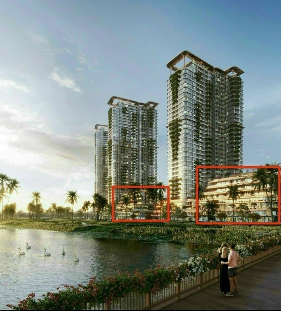 Shophouse khối đế chung cư Ecopark