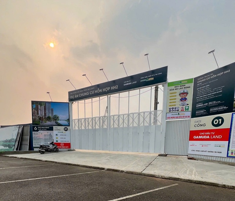 Căn hộ chung cư HH2 Gamuda Land Yên Sở Hoàng Mai Hà Nội khởi công