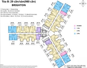 Tháp B Brighton Căn hộ chung cư HH2 Gamuda Central Park mở bán