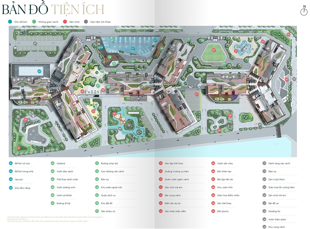 bản đồ tiện ích căn hộ chung cư Gamuda Central Park