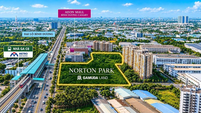 Vị trí Norton Park by Gamuda Land